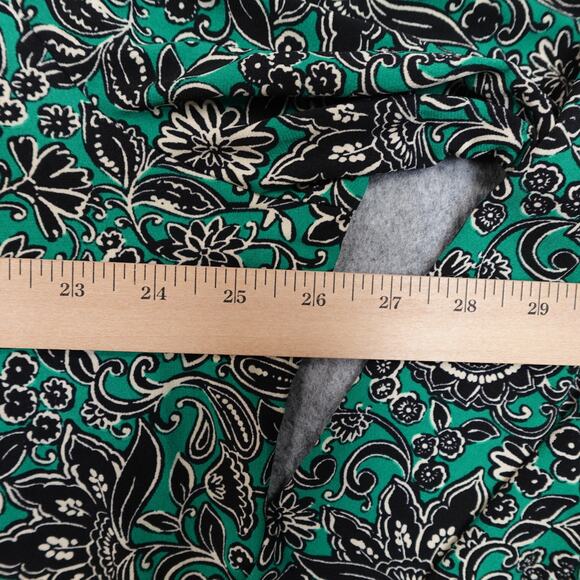 Susan Graver Top Womens 2X Liquid Knit Tunic Mock Neck Long Sleeve Artsy Paisley - Picture 7 of 9